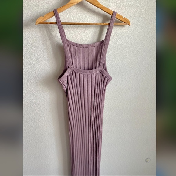 Zara Ribbed Sleeveless Maxi Dress Medium - Picture 6 of 9
